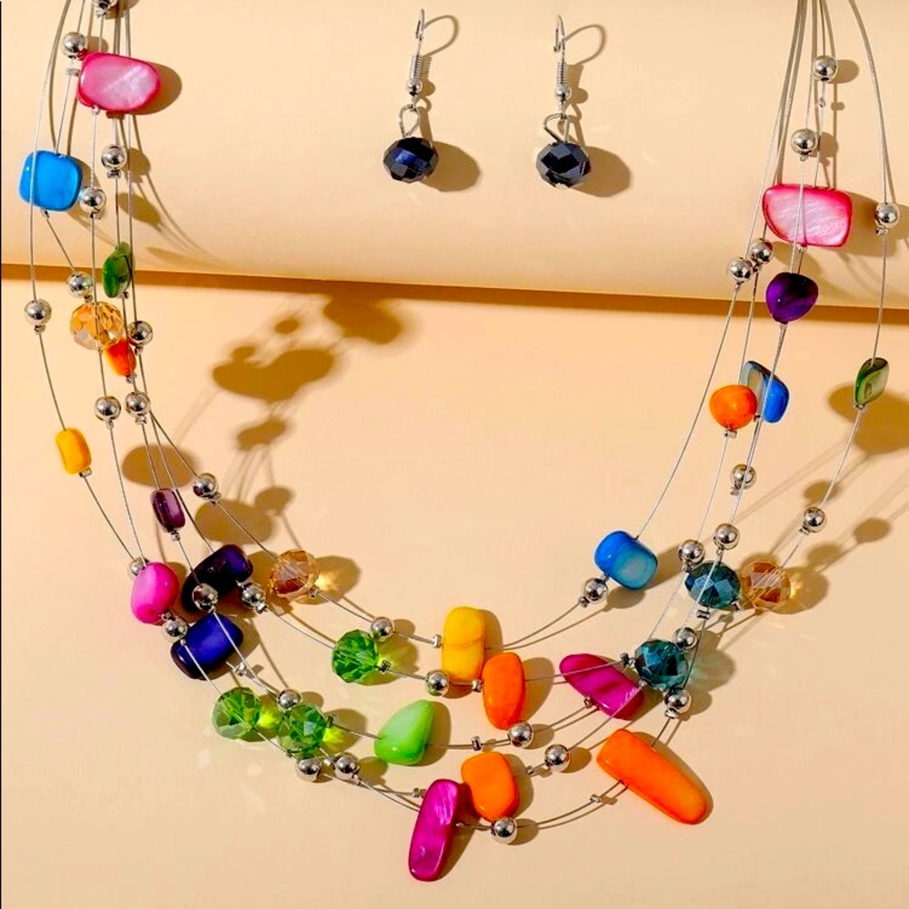 Crystal Decor Layered Necklace